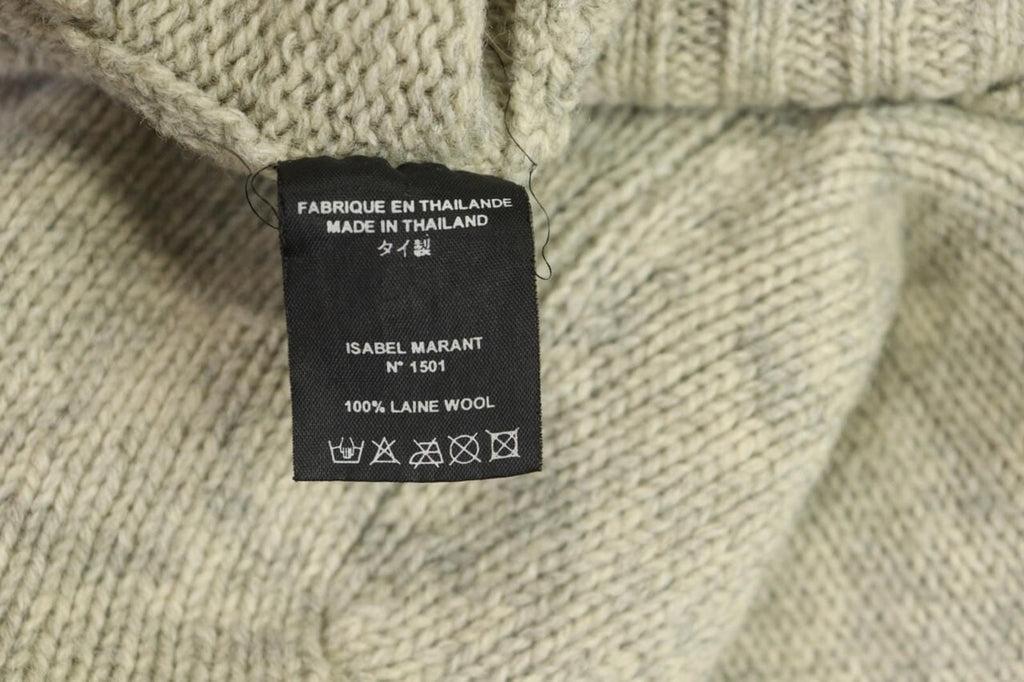 ISABEL MARANT ETOILE Sweater Ivory V-Neck Wool Lightweight – Size 1