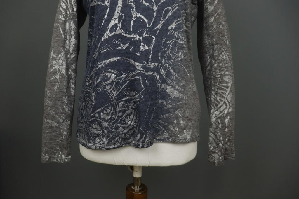 BEATE HEYMANN Multicolor Printed Long Sleeve Pullover Activewear Hoodie – Size 14