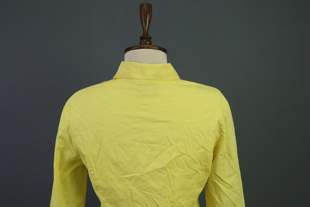 Versace Jeans Couture Button Down Yellow Shirt Vintage – Size Small