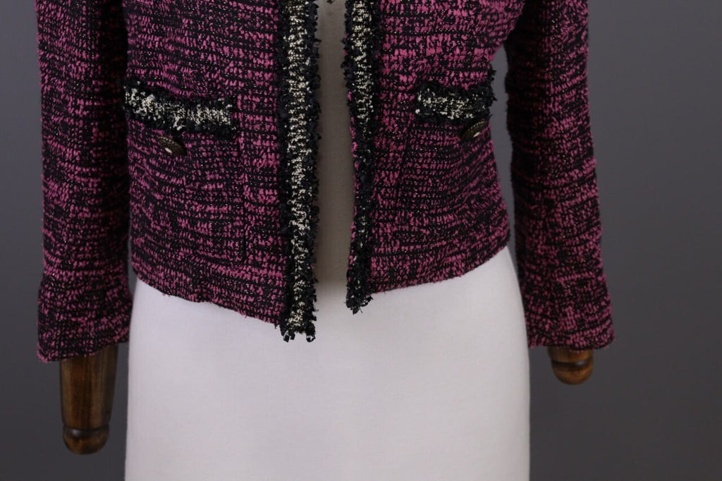 The Kooples Purple Embroidered Open Front Cardigan Jacket – Size 32