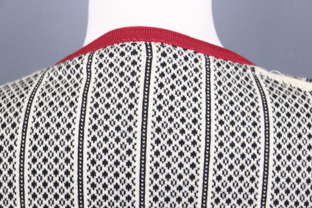 DALE OF NORWAY Multi 100% Wool Fair Isle Knit Crew Neck Full Zip Sweater – Size L