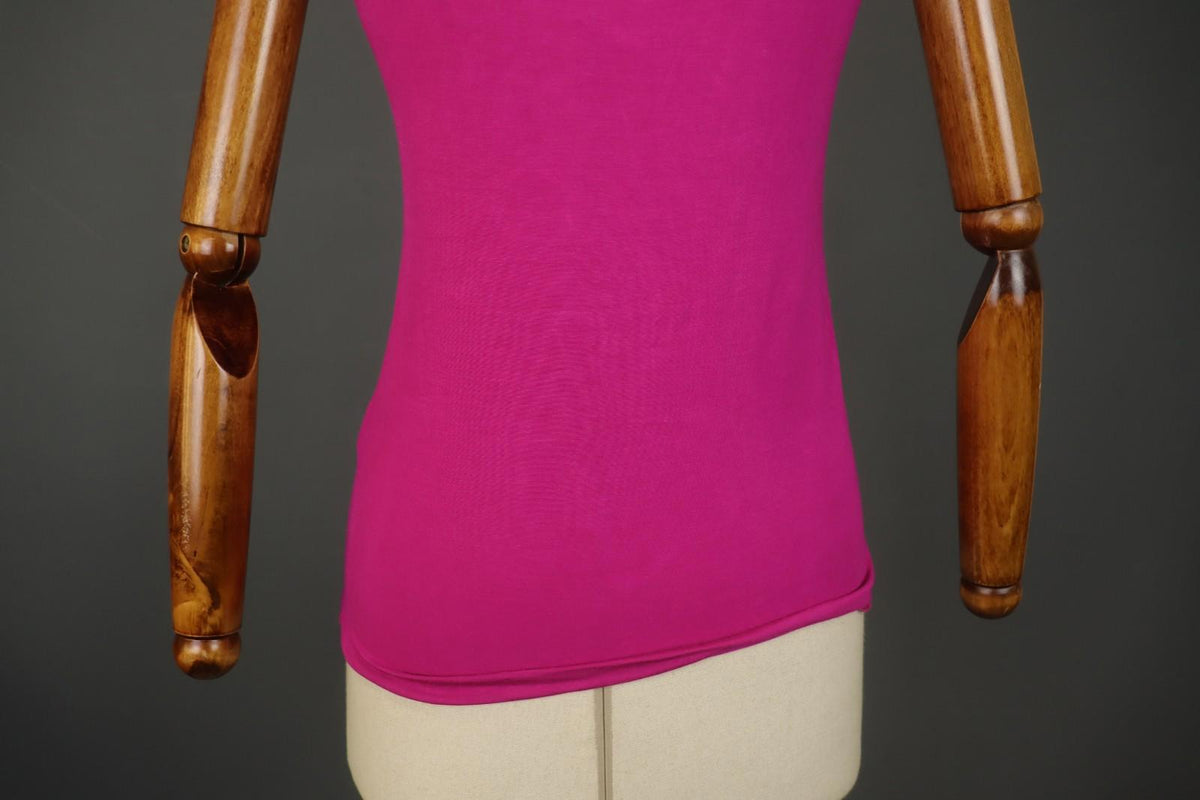 GUDRUN SJODEN Pink Modal Sleeveless Round Neck Stretch Pullover Tank Top – Size S