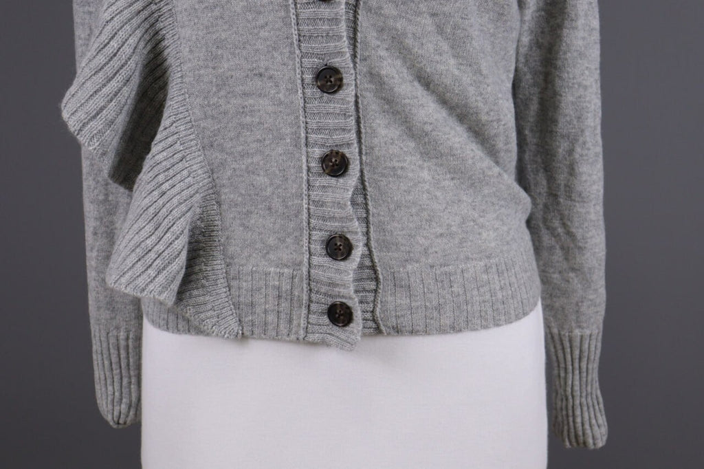 J.Crew 100% Cashmere Gray Knit Cardigan Sweater – Size XS