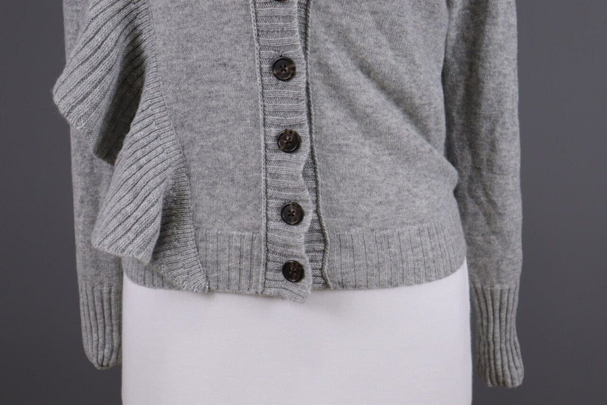 J.Crew 100% Cashmere Gray Knit Cardigan Sweater – Size XS