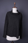 OSKA Wool Lagenlook Relaxed Cowl Neck Knit Sweater – Size 2 – Used