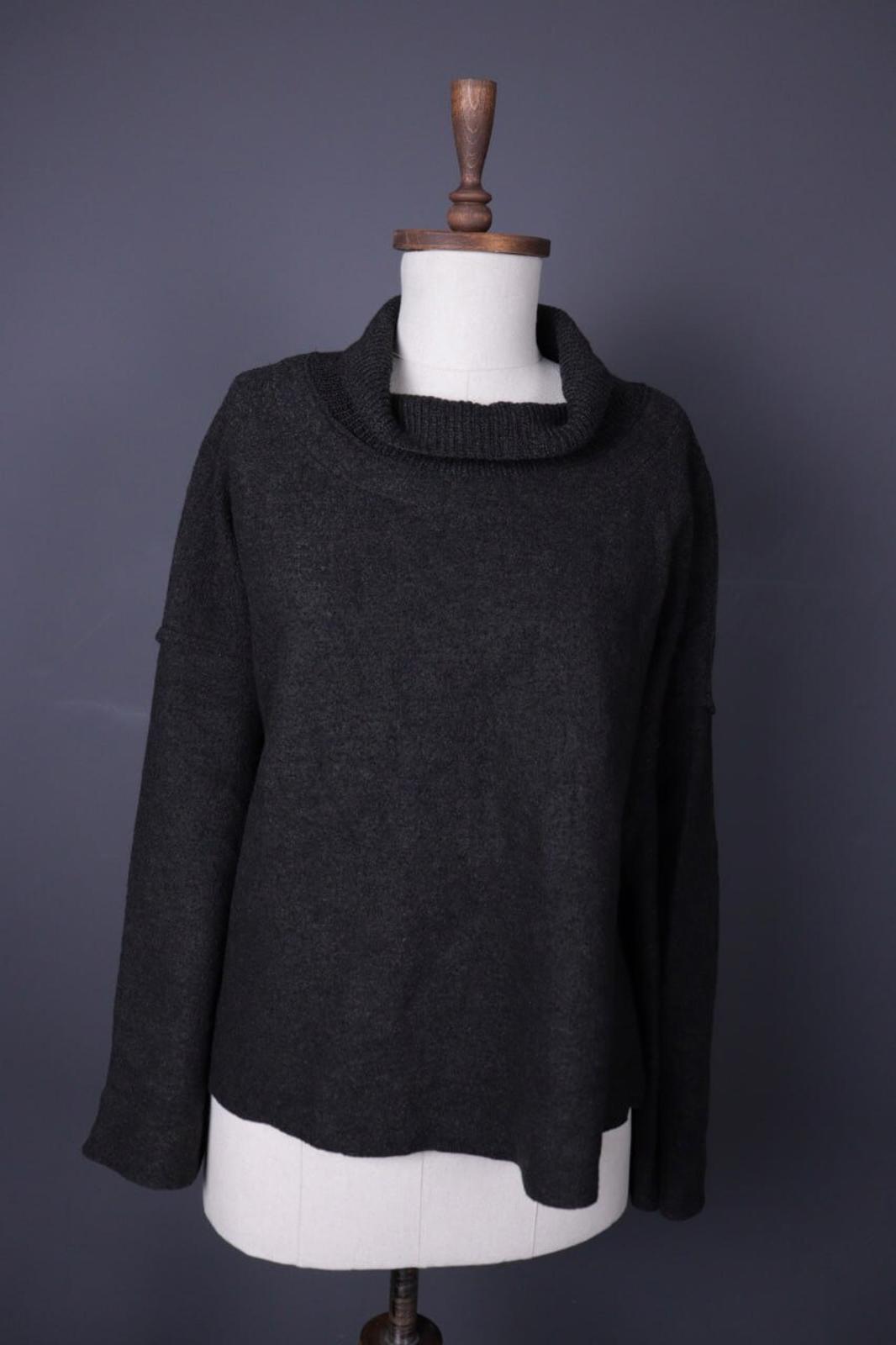 OSKA Wool Lagenlook Relaxed Cowl Neck Knit Sweater – Size 2