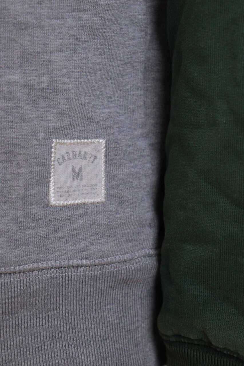Carhartt Holbrook BI-Color Sweatshirt Gray/Green Sweater – Size M