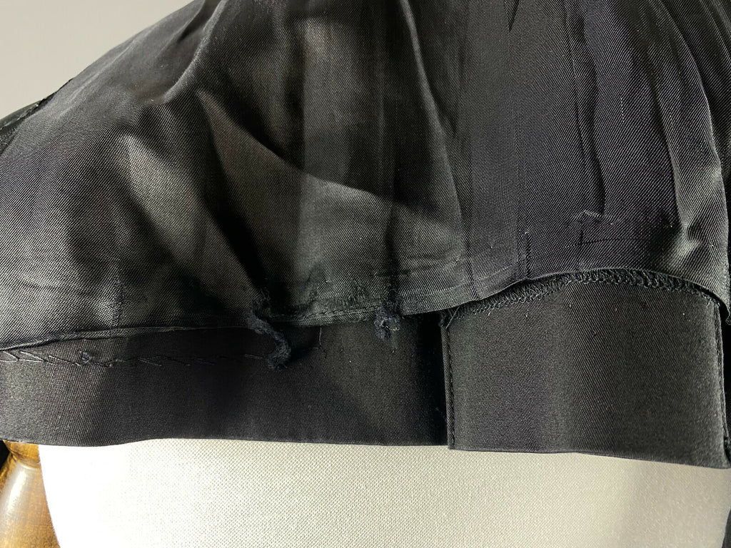 Pinko Black Cotton Double Breasted Belted Trench Coat – Size US 4 GB 8 IT 40