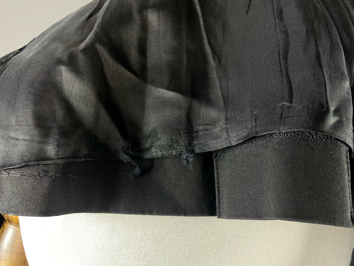 Pinko Black Cotton Double Breasted Belted Trench Coat – Size US 4 GB 8 IT 40