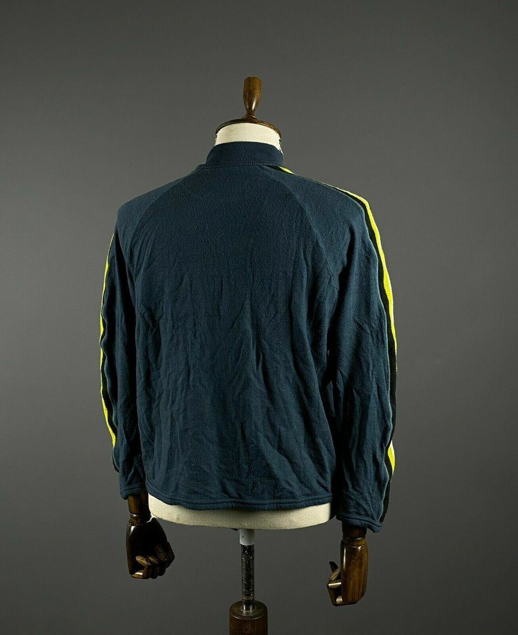 Icebreaker Blue High Neck 1/4 Zip Merino Wool Activewear Sweater – Men's M