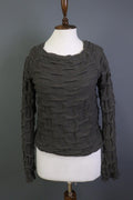 Absolut by ZEBRA Angora Wool Crew Neck Textured Knit Pullover Sweater – Size 2