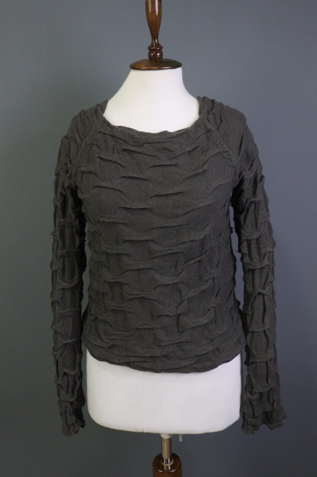 Absolut by ZEBRA Angora Wool Crew Neck Textured Knit Pullover Sweater – Size 2