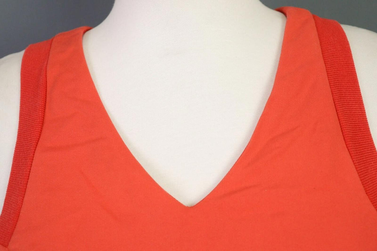 LACOSTE LIVE Dress Red V-Neck A-Line Tennis Short – Size S