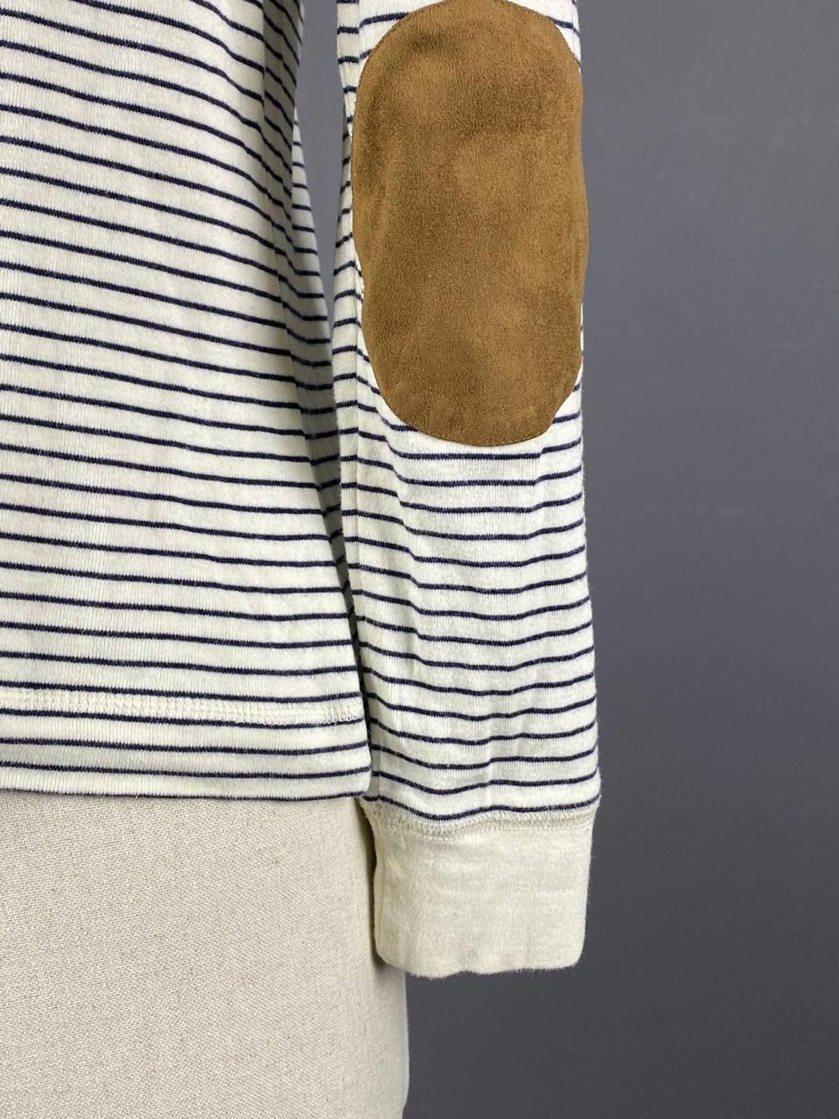 LAUREN JEANS COMPANY RALPH LAUREN Striped Elbow Patches Sweater – Size M