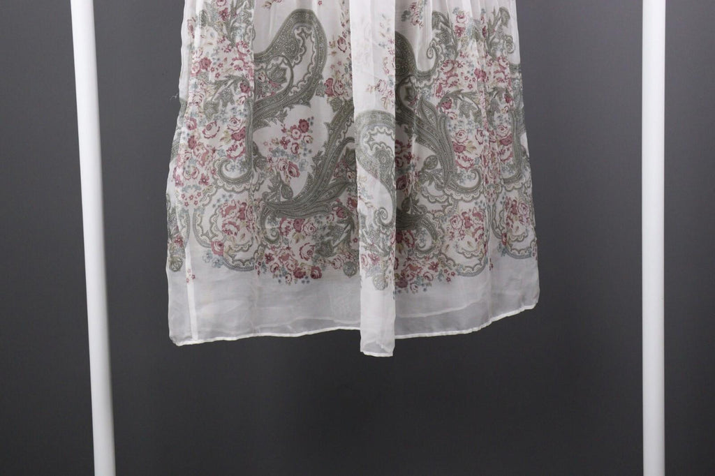 COP COPINE Floral Summer Party Cocktail Beach Mesh A-Line Dress