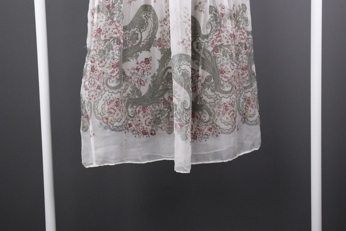 COP COPINE Floral Summer Party Cocktail Beach Mesh A-Line Dress