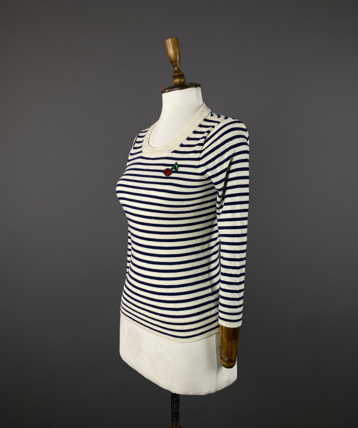 J. Crew Stripe Merino Wool 3/4 Sleeve Sweater – Women's XS
