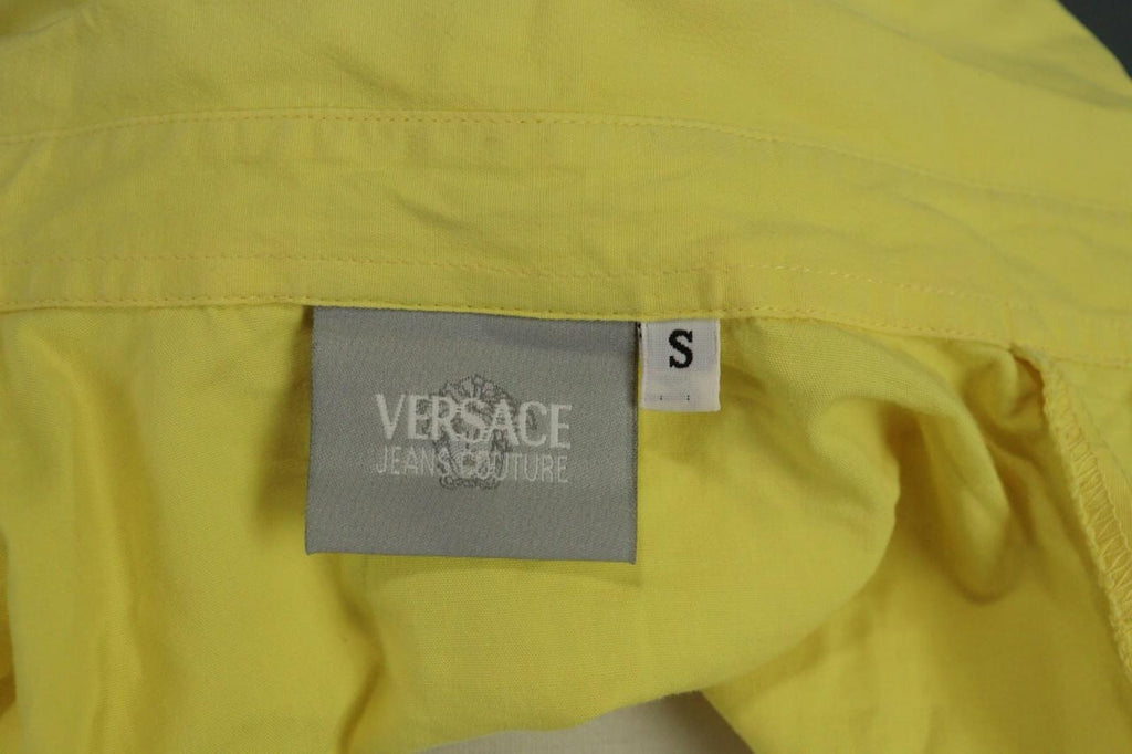 Versace Jeans Couture Button Down Yellow Shirt Vintage – Size Small