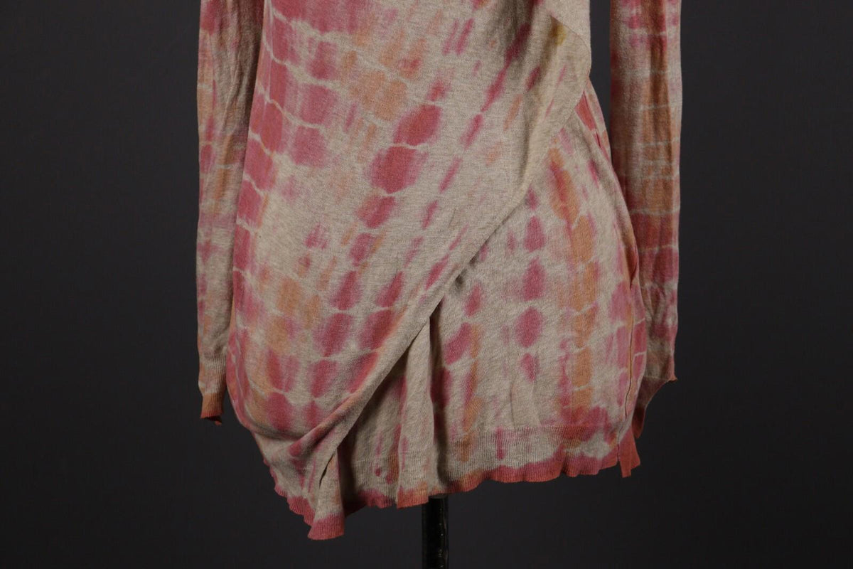 ZADIG & VOLTAIRE Colorful Abstract Knit Wrap Cardigan Sweater – Size S