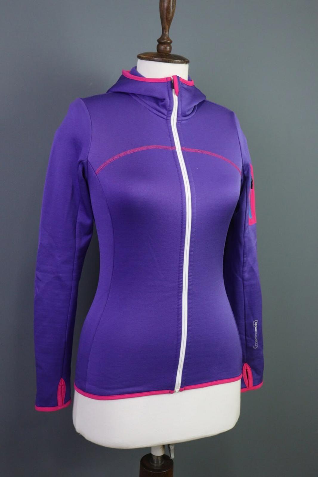 ORTOVOX Jacket Windbreaker Blue Wool Full Zip Hiking Hooded – Size XS