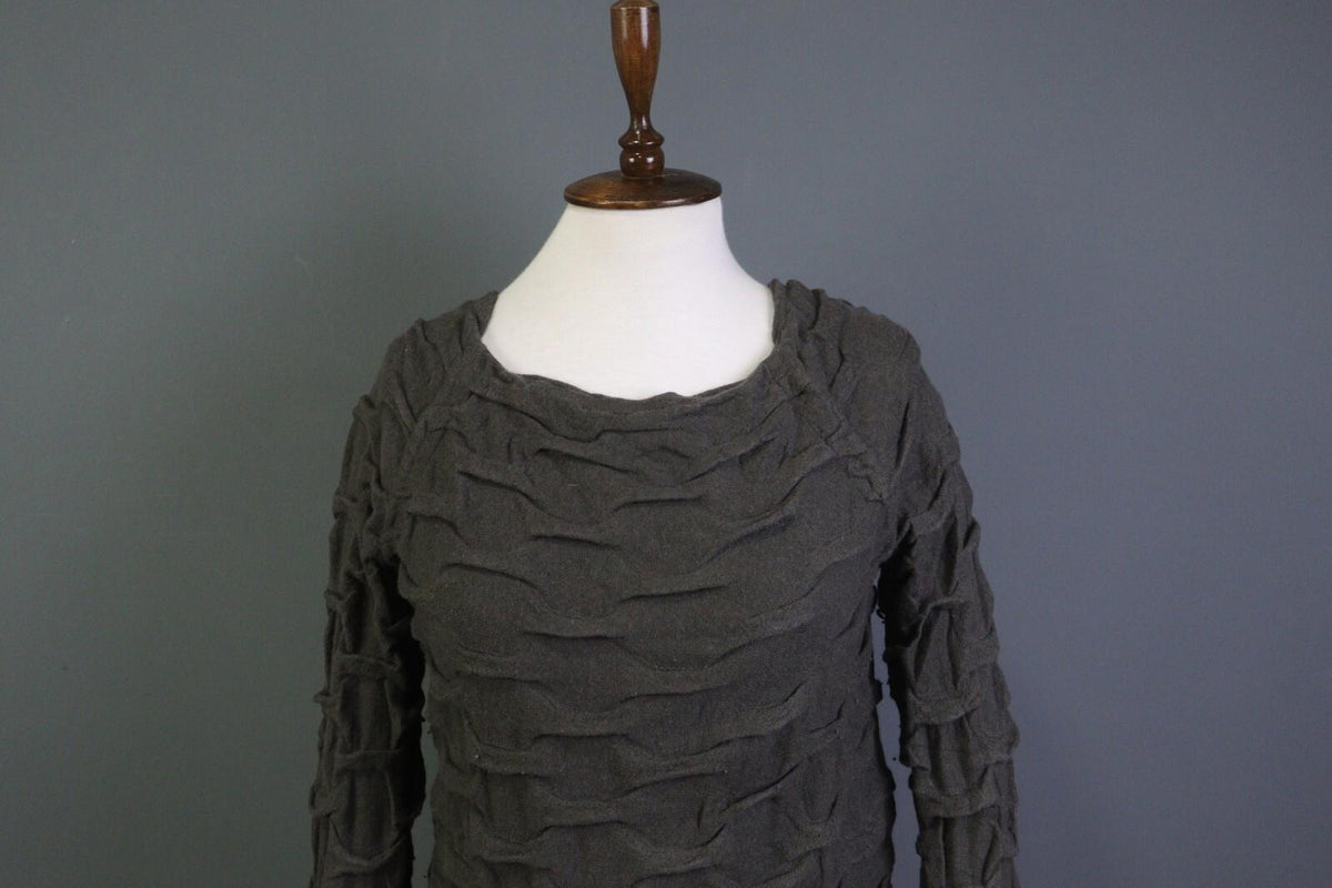 Absolut by ZEBRA Angora Wool Crew Neck Textured Knit Pullover Sweater – Size 2