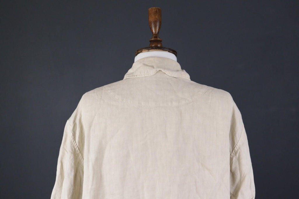 OSKA Ivory Linen Lagenlook Lightweight Blazer Jacket – Size 5