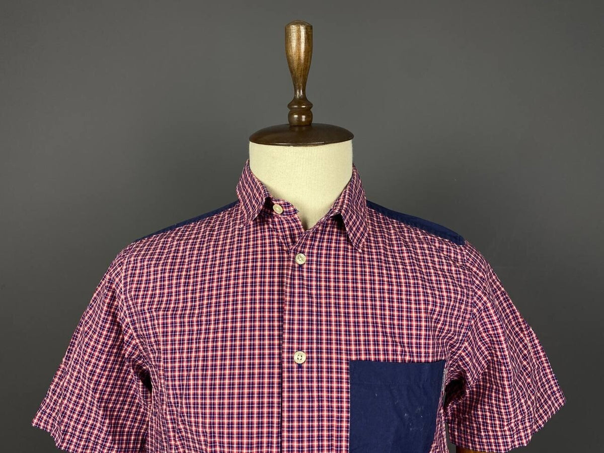 Carhartt WIP Multicolor Check Short Sleeve Button Up Shirt – Size L