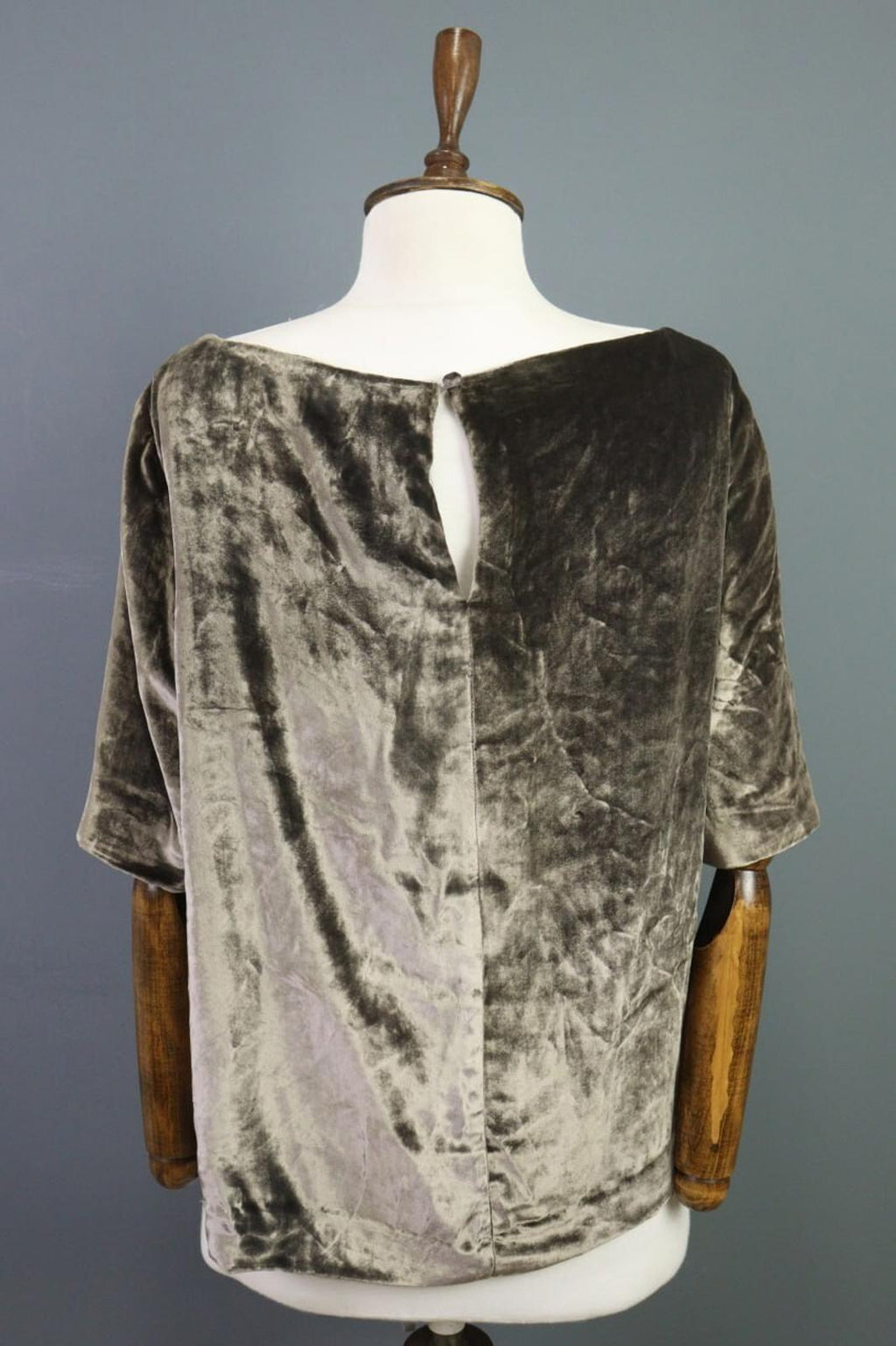 TOAST Brown Corduroy Silk 3/4 Sleeve Blouse Shirt – Size 12