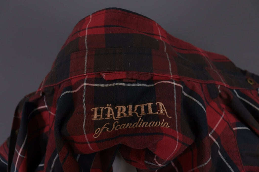 Härkila of Scandinavia Plaid Wool Check Long Sleeve Wool Overshirt Shirt – Size M – Used