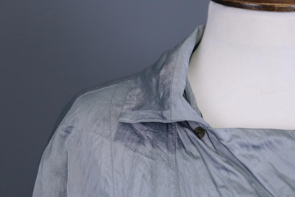 ANNETTE GORTZ Gray Collared Long Sleeve Full Zip Windbreaker Rain Coat – Size 42