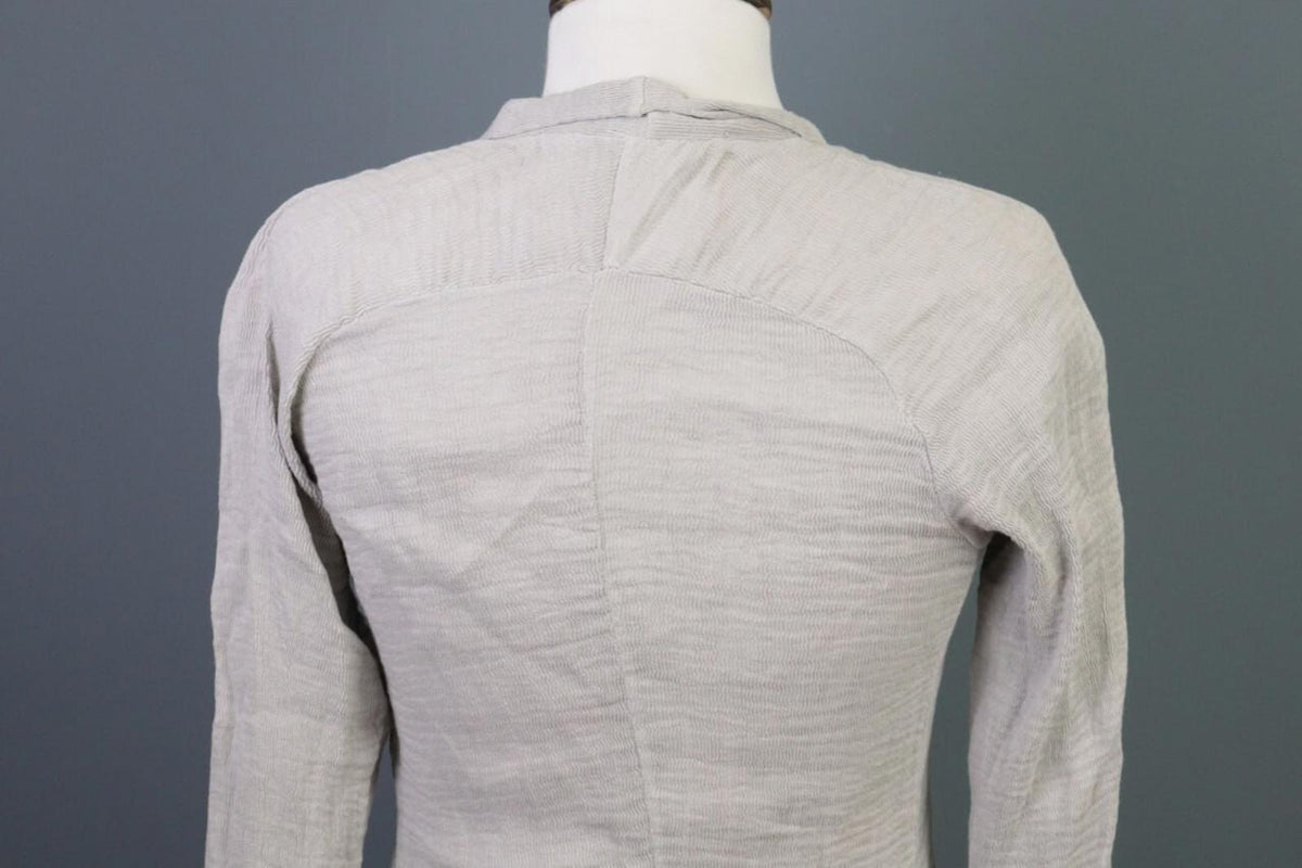 TRANSIT PAR SUCH Gray Linen Lagenlook Long Cardigan Sweater – Size 2