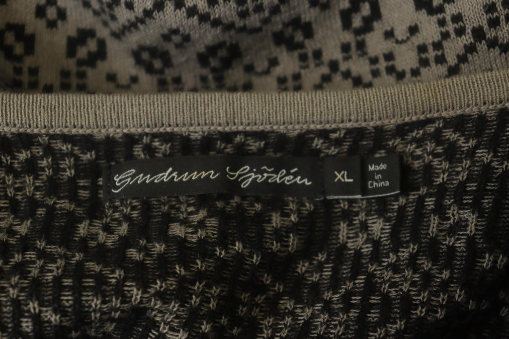 GUDRUN SJODEN Multi Floral 100% Cotton Knitted Square Neck Sweater Dress – Size XL