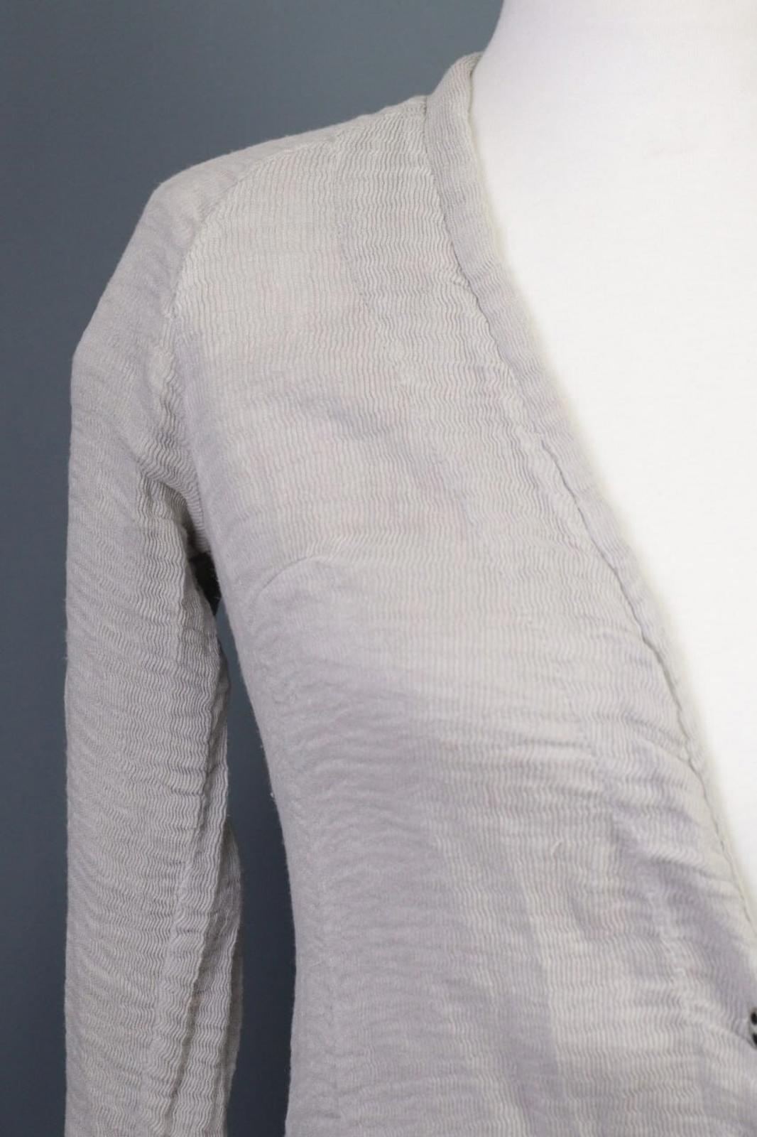 TRANSIT PAR SUCH Gray Linen Lagenlook Long Cardigan Sweater – Size 2