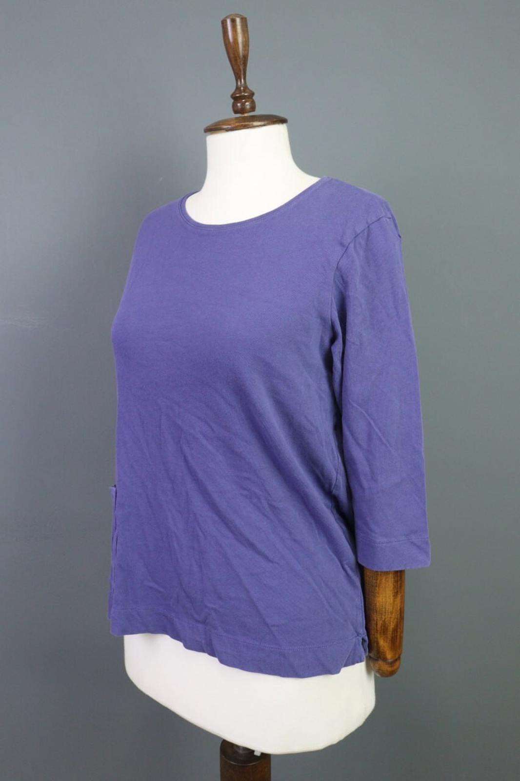 Used GUDRUN SJODEN Blue 3/4 Sleeve Top Blouse Shirt – Size S