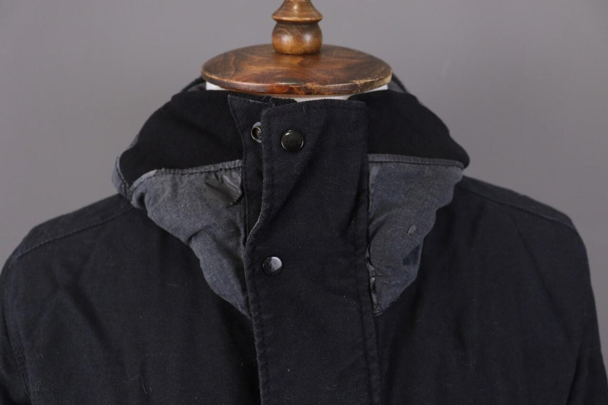STONE ISLAND Blue Wool Multipockets Cago Hooded Full Zip Jacket – Size L