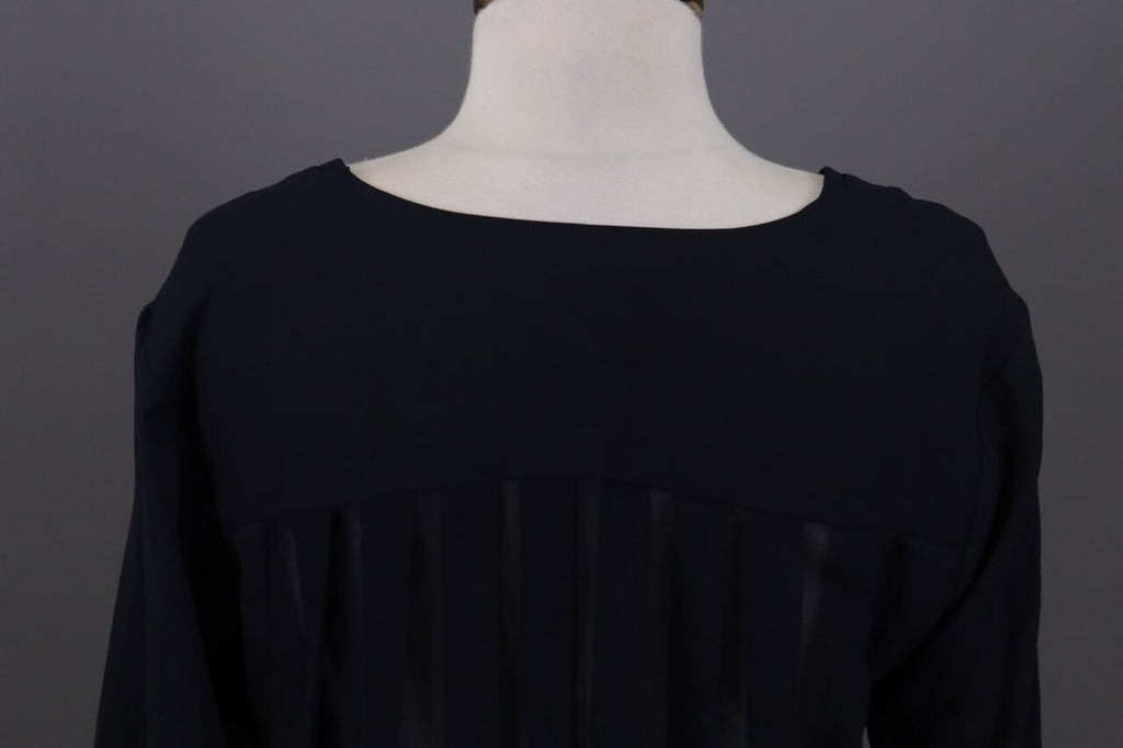 Claudie Pierlot Blue Long Sleeve V-Neck Lagenlook Blouse Shirt – Size 40