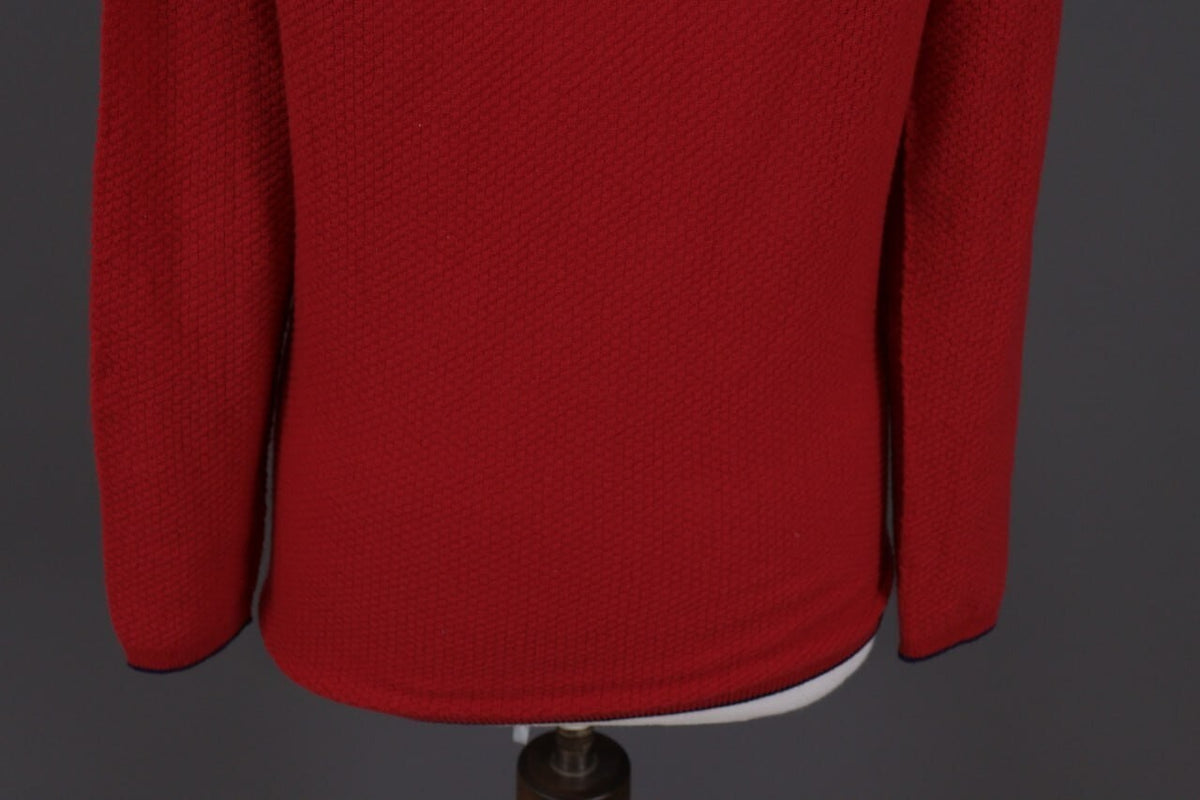 Patagonia Red Lagenlook Turtle Neck Hooded Fleece Jacket – Size M