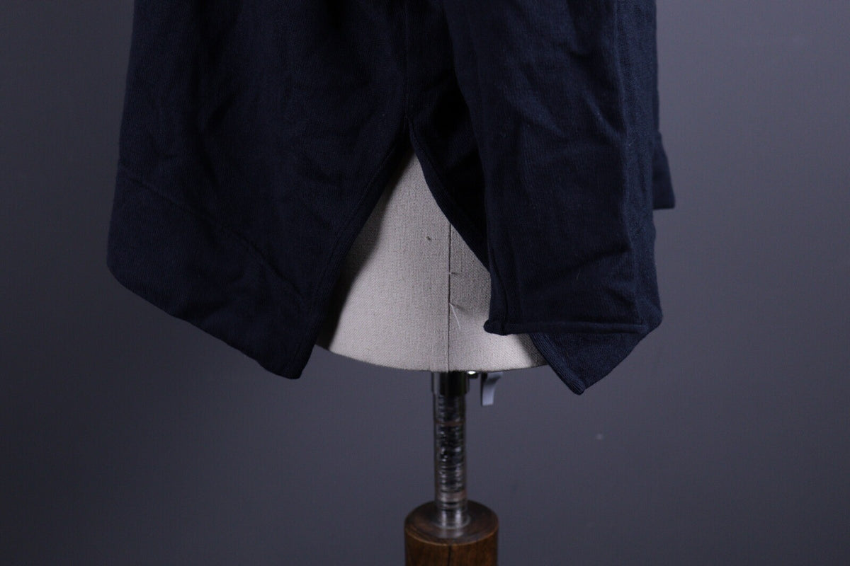 Annette Gortz Dark Blue Wool Hooded Oversized Sweater – Size M
