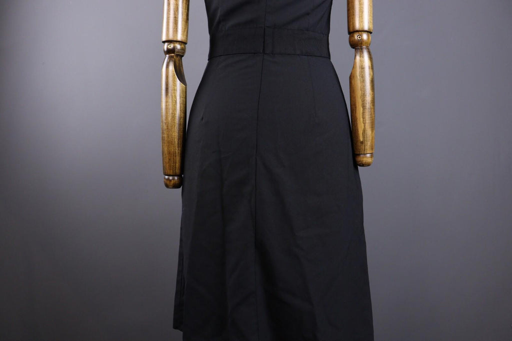 THEORY Black Sleeveless Belted Zip Up A-Line Sheath Midi Dress – Size 6