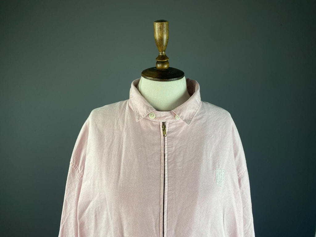 POLO RALPH LAUREN Pink Cotton Full Zip Long Sleeve Jacket – Size XL