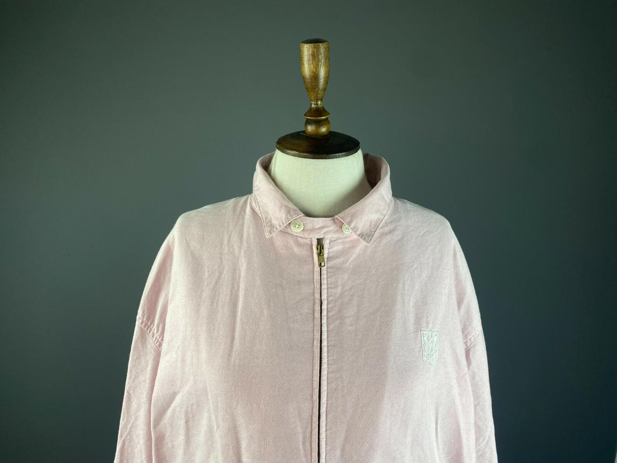 POLO RALPH LAUREN Pink Cotton Full Zip Long Sleeve Jacket – Size XL