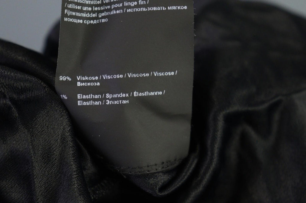 ANNETTE GORTZ Black Viscose Knee Length Sheath Dress – Size 40