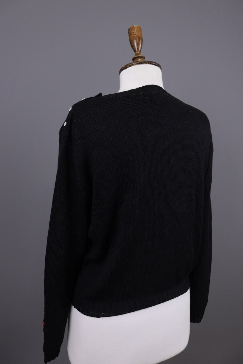 Princess Goes Hollywood Black Love Story Cashmere Knit Sweater – Size 36