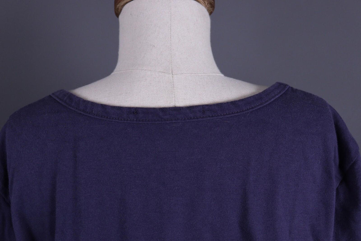 GUDRUN SJODEN Blue Long Short Sleeve Top Shirt Tunic – Size M