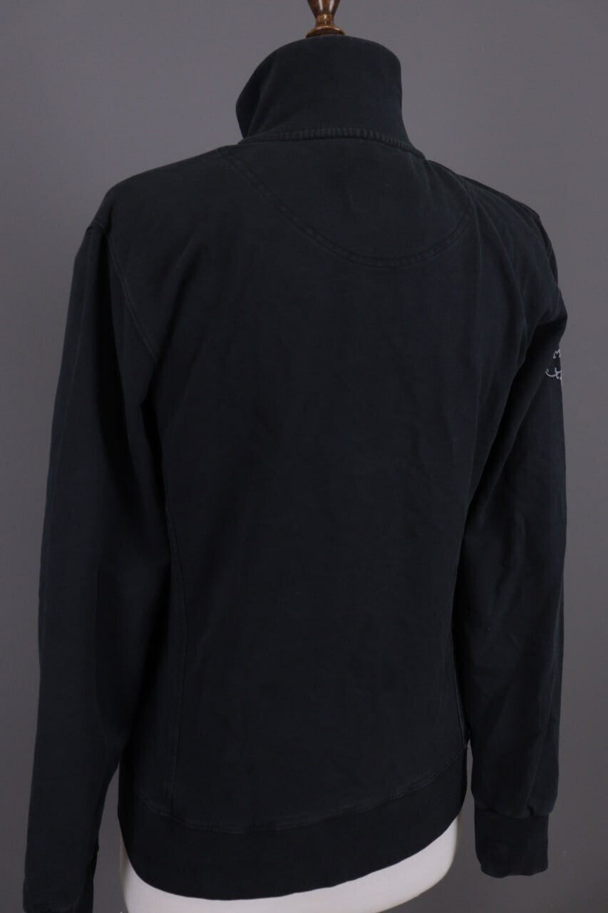 La Martina Jodhpur Black Polo High Neck Full Zip Activewear Jacket – Size 4
