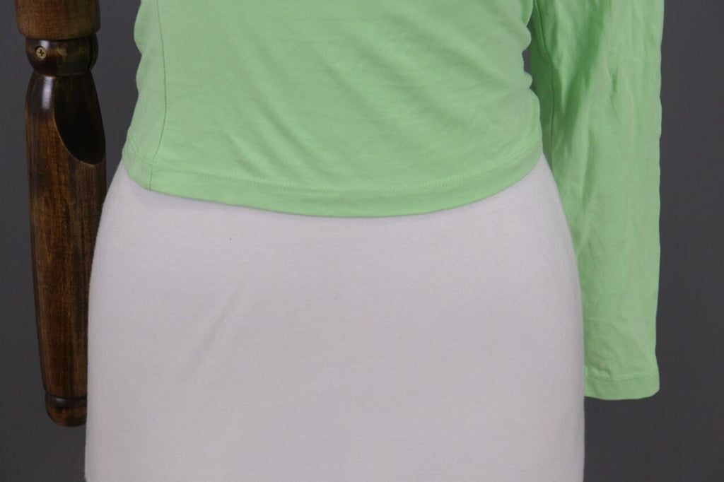 Karl Kani Embroidered Sleeve Green Asymmetrical One Shoulder Shirt – Size S – Used