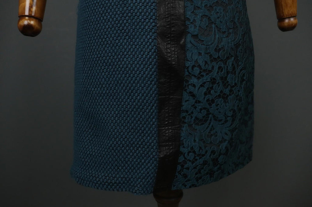 SAVE THE QUEEN Multicolor Sleeveless Round Neck Back Zip Midi Shift Dress Sz XL