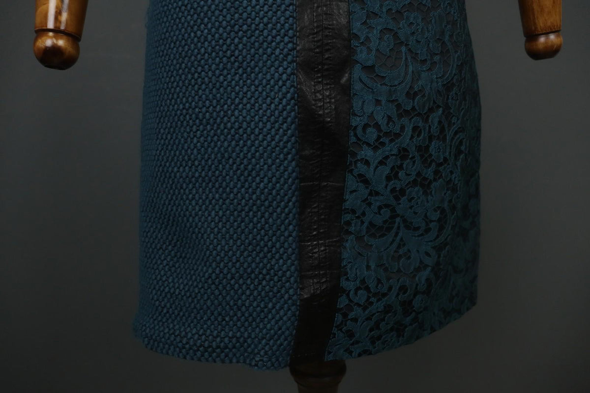 SAVE THE QUEEN Multicolor Sleeveless Round Neck Back Zip Midi Shift Dress Sz XL