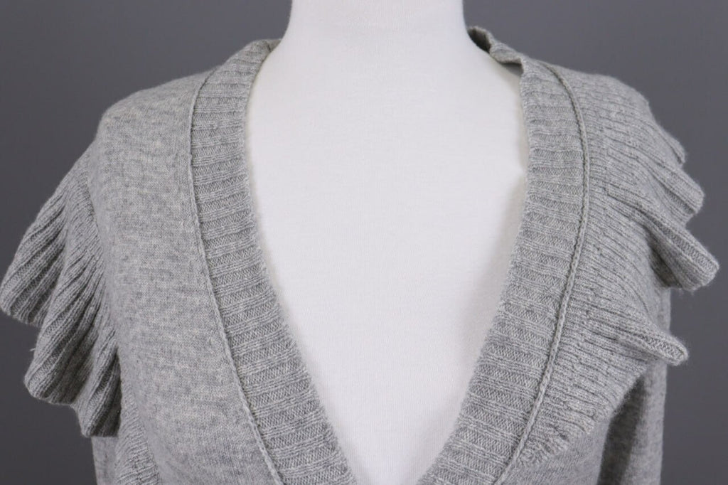J.Crew 100% Cashmere Gray Knit Cardigan Sweater – Size XS