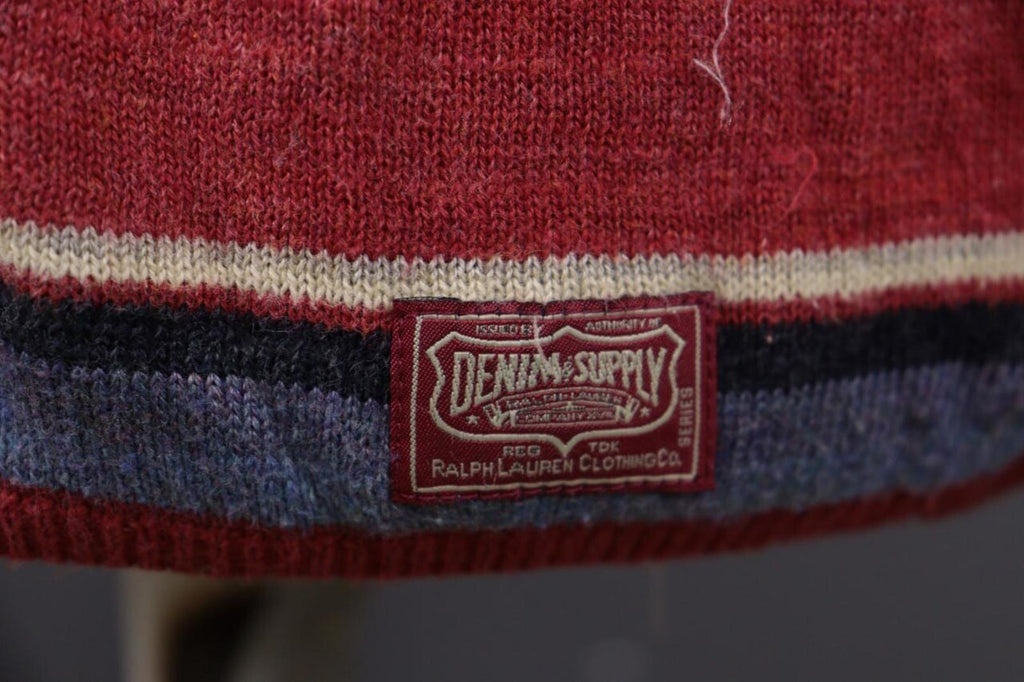 DENIM SUPPLY RALPH LAUREN Multicolor Aztec Linen Lagenlook Knited Sweater – Size L